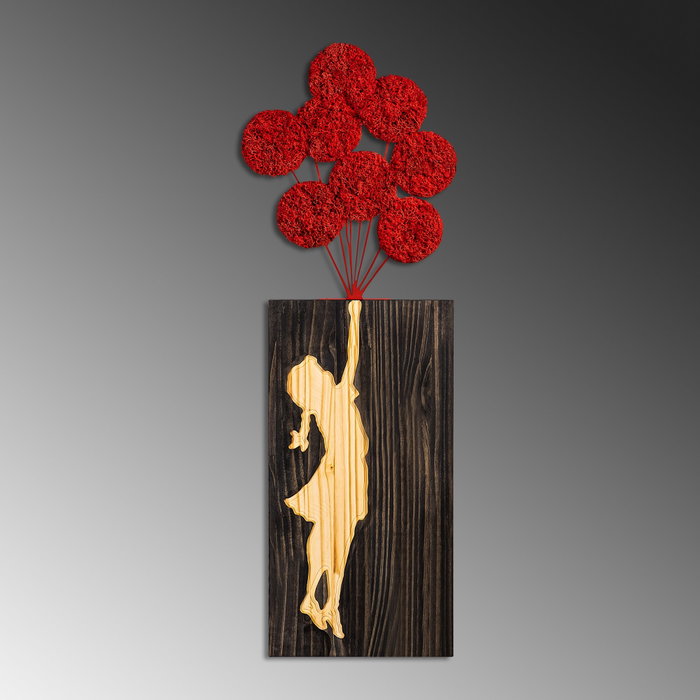 Wallity Banksy - 17-1 Escultura de pared de madera y metal